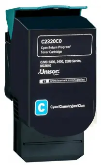 Original Lexmark C232HC0 Toner Cyan ca. 2.300 Seiten Rückgabe-Druckkassette, hohe Kapazität 