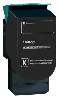 Lexmark C242XK0 Toner Schwarz ca. 6.000 Seiten, Rückgabe-Druckkassette, extra hohe Kapazität 