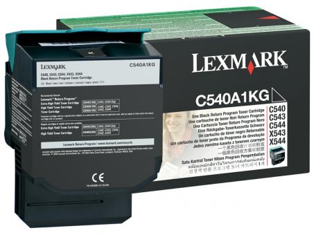 Original Lexmark C540A1KG Toner Schwarz ca. 1.000 Seiten Rückgabe-Tonerkassette 