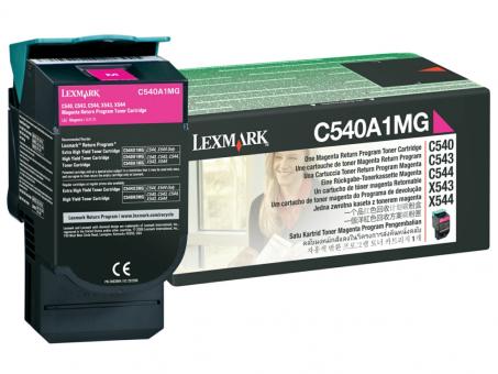 Original Lexmark C540A1MG Toner Magenta ca. 1.000 Seiten Rückgabe-Tonerkassette 