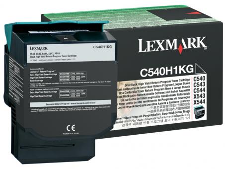 Original Lexmark C540H1KG Toner Schwarz ca. 2.500 Seiten Rückgabe-Tonerkassette 