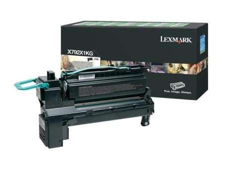 Original Lexmark Toner Schwarz X792 ca. 20.000 Seiten Rückgabe-Druckkassette (X792X1KG) 