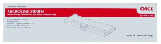 Original Oki 43821103 Farbband Schwarz 