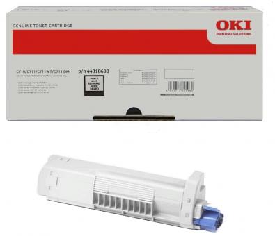 Original Oki 44318608 Toner Schwarz ca. 11.000 Seiten 