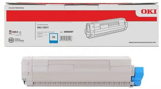 Original Oki 44844507 Toner Cyan ca. 10.000 Seiten 
