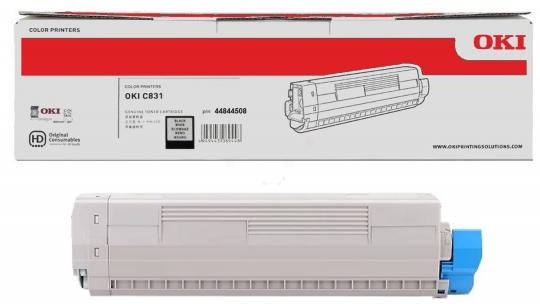 Original Oki 44844508 Toner Schwarz ca. 10.000 Seiten 