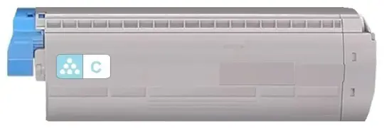 Oki 46443103 Toner Cyan C ca. 10.000 Seiten, 