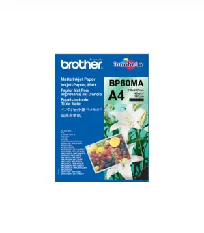 Brother BP60MA BP-60MA Papier Weiss Mattes Inkjetpapier A4  25 Blatt, 145 g/m² 
