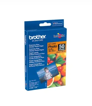Brother BP71GP50 BP-71GP50 Papier Weiss Fotopapier A6  50 Blatt, 260 g/m² 