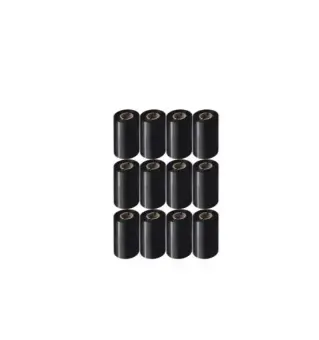 Brother BWS1D300110 Thermotransferrolle Schwarz Farbband 12 Rollen im Karton, 110 mm x 300 m 