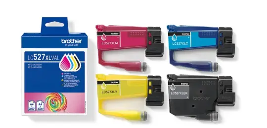 Brother LC527XLVAL Multipack Druckerpatronen Schwarz Cyan Magenta Gelb  Schwarz 