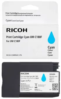 Original Ricoh IJM C180F Tintenpatrone Cyan ca. 1.600 Seiten 408518 