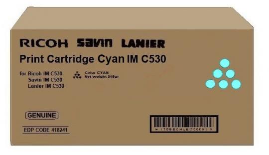 Original Ricoh IM C530C Toner Cyan ca. 18.000 Seiten 418241 