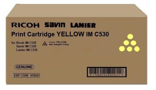 Original Ricoh IM C530Y Toner Yellow ca. 18.000 Seiten 418243 