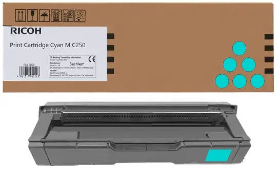 Original Ricoh M C250C Toner Cyan 408353 ca. 2.300 Seiten 