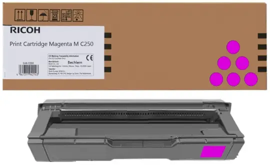 Original Ricoh M C250M Toner Magenta 408354 ca. 2.300 Seiten 