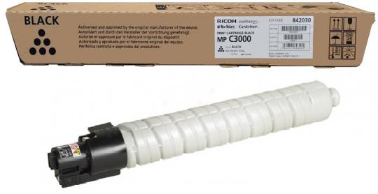 Original Ricoh MP C3000BK Toner Schwarz 842030 ca. 20.000 Seiten 