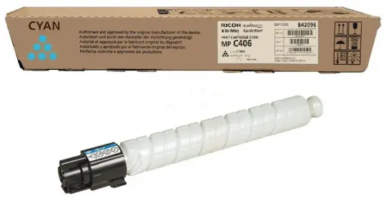 Original Ricoh MP C306C Toner Cyan 842096 ca. 6.000 Seiten 
