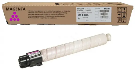 Original Ricoh MP C306M Toner Magenta 842097 ca. 6.000 Seiten 