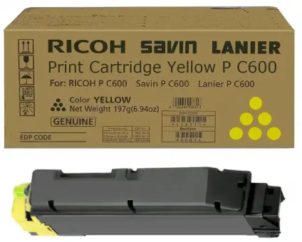 Original Ricoh P C600Y Toner Yellow 408317 ca. 13.000 Seiten 