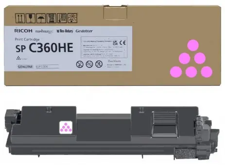 Original Ricoh SP C360HEM Toner Magenta 408186 ca. 5.000 Seiten 