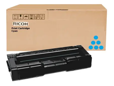 Ricoh SP C310C 407637 / 406480 Cyan Toner Toner Cyan ca. 6.000 Seiten, hohe Kapazität 