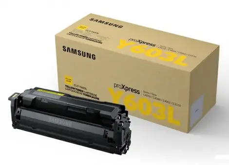 Original Samsung CLT-Y603L Toner Yellow SU557A ca. 10.000 Seiten 