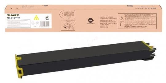Original Sharp MX-61GTYA Toner Yellow ca. 24.000 Seiten 