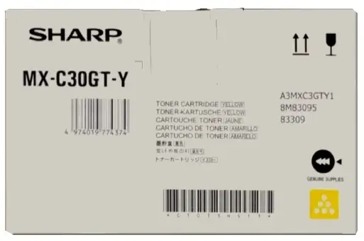 Sharp MX-C30GT-Y Toner Gelb ca. 6.000 Seiten, 