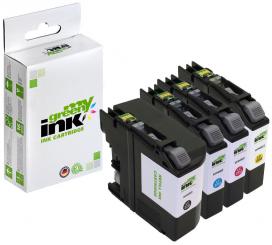 My Green Toner Alternativ Tintenpatrone,n für Brother LC22UR Green KIT(BK+ C+M+Y) 