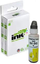 Kompatibel zu Tintenflasche für Canon GI-50Y 3405C001 Gelb Inhalt 70 ml (My Green Toner) 