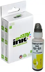 Kompatibel zu Tintenflasche für Canon GI-51Y  4548C001 Gelb Inhalt 70 ml (My Green Toner) 