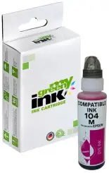 Kompatibel zu Tintenflasche für Epson 104 C13T00P340 Magenta Inhalt 65 ml (My Green Toner) 