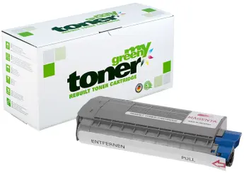 Kompatibel zu Oki 44318606 Magenta ca. 11.500 Seiten, (My Green Toner) 