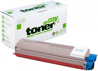 My Green Toner Alternativ Toner für Oki 46443103 Cyan ca. 10.000 Seiten 