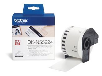 Original Brother DK-N55224 Weiß Papier nicht klebend, 54mm x 30,48m 