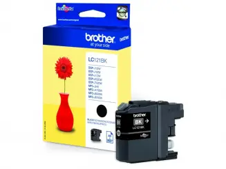 Original Brother LC121BK Tintenpatrone Schwarz 7.1ml ca. 300 Seiten LC-121 