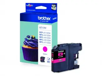 Brother LC123M Druckerpatrone Magenta ca. 600 Seiten, 