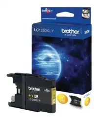 Brother LC1280XLY Druckerpatrone Gelb ca. 1.200 Seiten, LC1280XL 