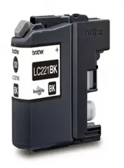 Brother LC221BK Druckerpatrone Schwarz 7.1ml ca. 260 Seiten, 