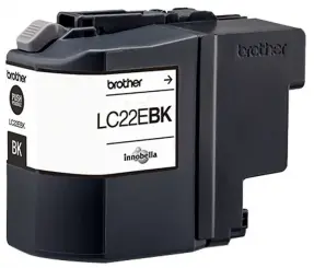 Original Brother LC22EBK Tintenpatrone Schwarz ca. 2.400 Seiten LC-22E 