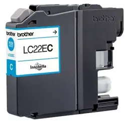Original Brother LC22EC Tintenpatrone Cyan 11.8ml ca. 1.200 Seiten LC-22E 
