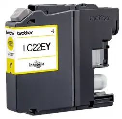 Brother LC22EY Druckerpatrone Gelb 11.8ml ca. 1.200 Seiten, 