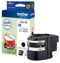 Brother LC22UBK Druckerpatrone Schwarz ca. 2.400 Seiten, 