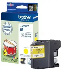 Original Brother LC22UY Tintenpatrone Yellow ca. 1.200 Seiten LC-22U 