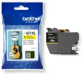 Original Brother LC421XLY Tintenpatrone Yellow (LC-421XLY) ca. 500 Seiten 
