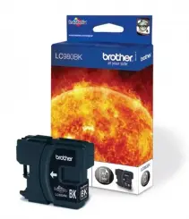 Original Brother LC980BK Tintenpatrone Schwarz ca. 300 Seiten LC-980 