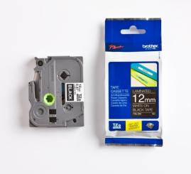Original Brother TZe-335 Weiß auf Schwarz Schriftband TZ-335 12 mm x 8 m, laminiert 