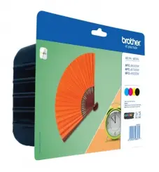 Original Brother LC-125XL+LC-129XL Multipack Schwarz,Cyan,Magenta,Yellow 4  Tintenpatrone LC129XLBK + LC125XLC + LC125XLM + LC125XLY (LC129XLVALBPDR) 