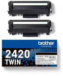 Original Brother TN-2420TWIN Multipack Toner Schwarz ca. 3.000 Seiten (2420) 